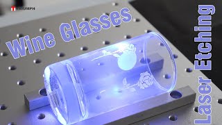 Glass Engraving and Etching with a UV Laser Marking Machine  Triumphlaser [upl. by Assiron380]