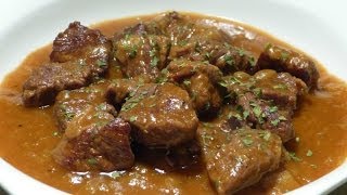 Goulasch Goulash Cozido de carne Alemão  Receitas Carnes Ep14 [upl. by Shanleigh]