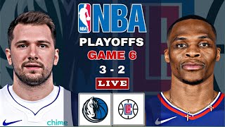 Dallas Mavericks vs Los Angeles Clippers  NBA Playoffs Game 6 Live Scoreboard [upl. by Beitnes438]