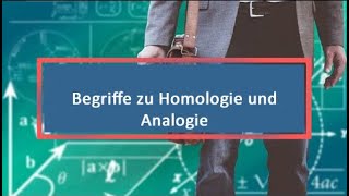 Begriffe zu Homologie und Analogie [upl. by Oijile]