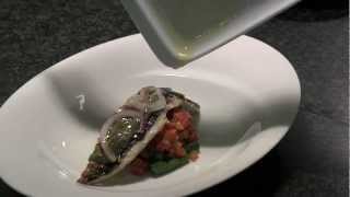 Alajmo prepares a dish with mackerel at 3 Michelin Le Calandre [upl. by Vincent]