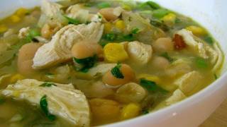 Chicken and White Bean Chili Recipe [upl. by Ynamad]