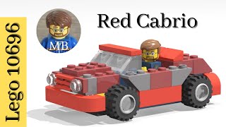 Lego classic 10696  Red Cabrio Car  DIY instruction  building ideas [upl. by Ssej51]