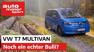 VW T7 Multivan 2021 Noch ein echter Bulli – Vorfahrt  auto motor und sport [upl. by Mihalco]