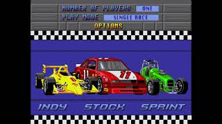 Mario Andretti Racing  Sega Genesis Gameplay [upl. by Sebastien425]