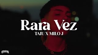 Taiu Milo j  Rara Vez  Sos lo que me da paz [upl. by Alber737]