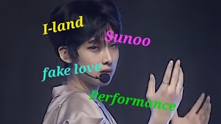 Iland sunoo fake love performance enhypen kpop sunoo viralvideo [upl. by Atsirt]