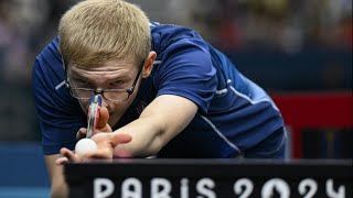 JOTennis de table Félix Lebrun 17 ans soffre le bronze  AFP [upl. by Rednasela]