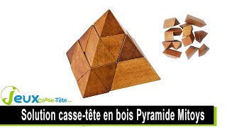 Solution casse tête en bois pyramide [upl. by Wack222]