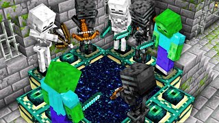 Minecraft pero los Mobs Pasan el Juego por Mi [upl. by Lerner]