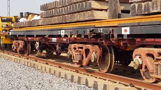 New Track Construction NTC machine lays 15 km of track per day in DFC  News Station [upl. by Odrareg]