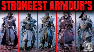 Assassins Creed Valhalla  The STRONGEST ARMOURS and How to Get Them [upl. by Anayhd362]