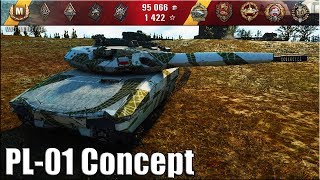 Т100 ЛТ в Польском кузове PL01 Concept скачать мод в описании  World of Tanks польский танк [upl. by Keir]