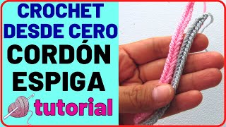 Como hacer punto espiga  trigo  V  Punto Fantasia en crochet  hermoso y elegante knitting [upl. by Daly]