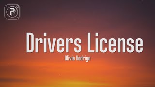 Olivia Rodrigo  Drivers License Lyrics [upl. by Einneb]