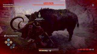 Assassins Creed Odyssey Erymanthian Boar Easy Strategy [upl. by Arehahs983]