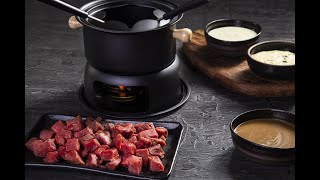 Como hacer fondue de carne [upl. by Heshum]