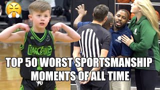 TOP 50 WORST SPORTSMANSHIP MOMENTS OF ALL TIME [upl. by Arednaxela]