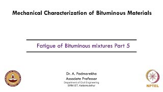 Fatigue of Bituminous mixtures Part 5 [upl. by Divd]