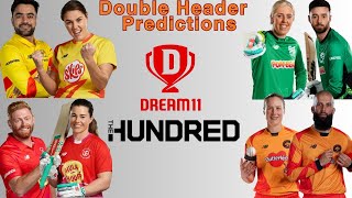 The Hundred Match Predictions  Dream11 [upl. by Anauq189]