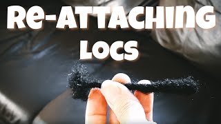 REATTACHING LOCS USING CROCHET NEEDLE LOC TUTORIAL [upl. by Erdnoid]