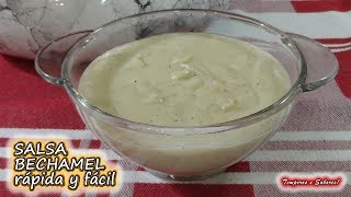 SALSA BECHAMEL rápida y fácil para sacarte de apuros y sin Gluten [upl. by Enelym861]