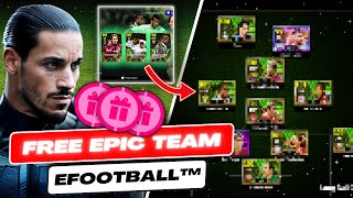 Full FREE EPIC Team in eFootball™ on the 1st Day  Levelings amp Ingame Performance Test [upl. by Airebma]