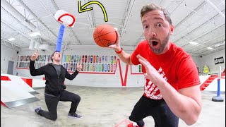 GAME OF ULTIMATE BASKETBALL TRICK SHOTS  World Record Jugglin Josh VS US [upl. by Willabella947]