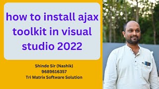 how to install ajax toolkit visual studio 2022 [upl. by Feld674]