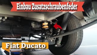 Einbau Zusatzschraubenfedern FaGoldschmitt für Hinterachse Ducato Wohnmobil Kastenwagen [upl. by Tomkiel]