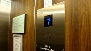 Old modernized Magnusson Traction elevatorlift at Scandic Hotel Norra Bantorget Stockholm Sweden [upl. by Inad]