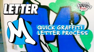 How to graffiti M 🔥 graffitialphabet graffititechnique graffitiletters graffiti graffitibible [upl. by Oiramd]