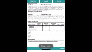 Resume Pdf Maker  Make Your resume instantly [upl. by Adnauqahs]