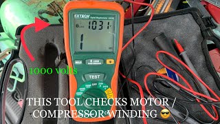 HOW TO MEGGER TEST A HVAC COMPRESSOR [upl. by Ulrika]