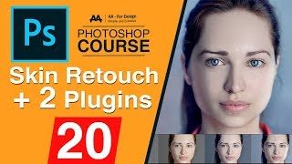 20 تعديل الصور الجزء الثانى  تعديل البشره باحترافيه و سرعه Nik Collection amp Portraiture Plugins [upl. by Beedon]