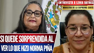 Estaba SORPRENDIDA cuando PIÑA dijo que eran 6 y no 8 VOTOS Ministra Lenia Batres [upl. by Enelyt]