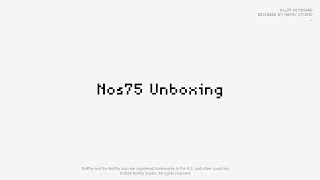 NuPhy Nos75 Lowprofile Custom Keyboard Unboxing [upl. by Enorel]