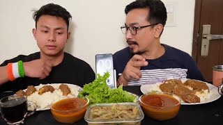 MUTTON CURRY EATING CHALLENGE MUTTON CURRY MUKBANG MUTTON CURRY EATING SHOW [upl. by Nalyac]