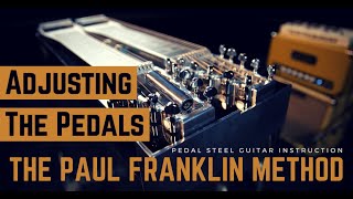 Pedal Steel Guitar Lesson Adjusting The Pedals [upl. by Garrick171]