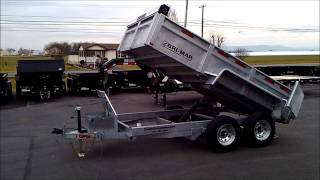 BriMar DT612LP10 Galvanized Dump Trailer  Available by Order thru Trailer Enterprises [upl. by Lrig]