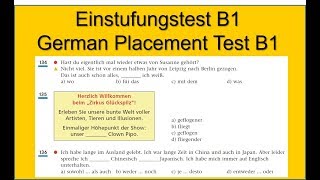 Einstufungstest B1  German Placement Test B1 [upl. by Aspasia]