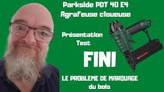 Fini le problème de marques sur le bois avec la Parkside PDT 40 E4 Agrafeuse cloueuse pneumatique [upl. by Sergio266]