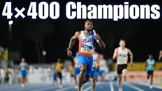 USA Shatters Olympic Record in 4x400m Relay – HeartStopping Finish [upl. by Aicenet]