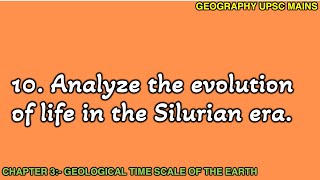 310 Evolution of Life in the Silurian Era  A Detailed Analysis [upl. by Eldwin]