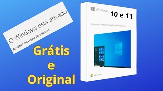 COMO ATIVAR WINDOWS GRÁTIS E ORIGINAL DIRETO NA MICROSOFT  Windows 10 e 11 [upl. by Denice]