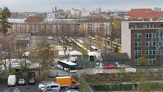 Doppeldecker Eindecker Eindecker EBusse Gelenkbusse am BVG Betriebshof Cicerostraße [upl. by Noevad15]