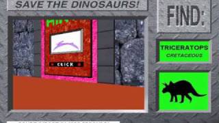 Save The Dinosaurs From 3D Dinosaur Adventure MSDOSPackard Bell Version Part 1 [upl. by Aneelehs487]