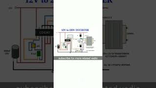 12v to 220v inverter circuit diagram [upl. by Craddock]