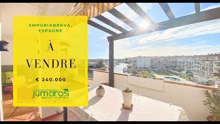 Appartement en vente à Empuriabrava grande terrasse 25m2 et 2 chambres [upl. by Drescher900]