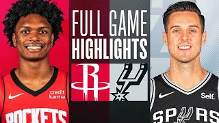 ROCKETS at SPURS  NBA PRESEASON FULL GAME HIGHLIGHTS  October 16 2023 [upl. by Arakaj]